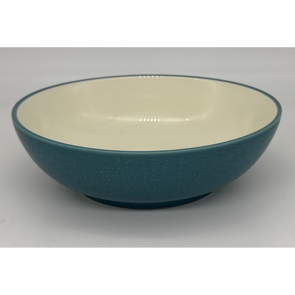 Noritake Colorwave Turquoise 7 Inch Cereal Bowl 8093 Matte Teal Cream Soup